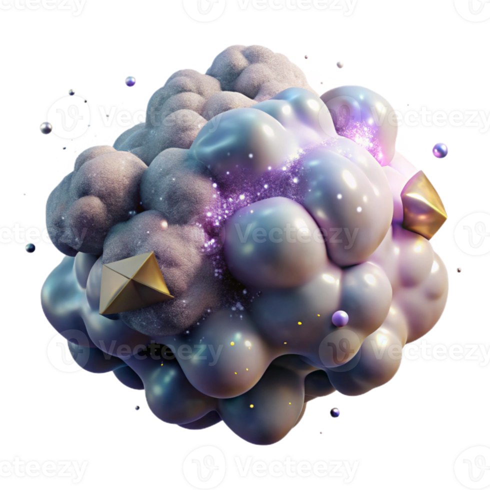 elegant abstract Nebula Gas Cloud Formation Isolated for Science Illustrations high resolution png