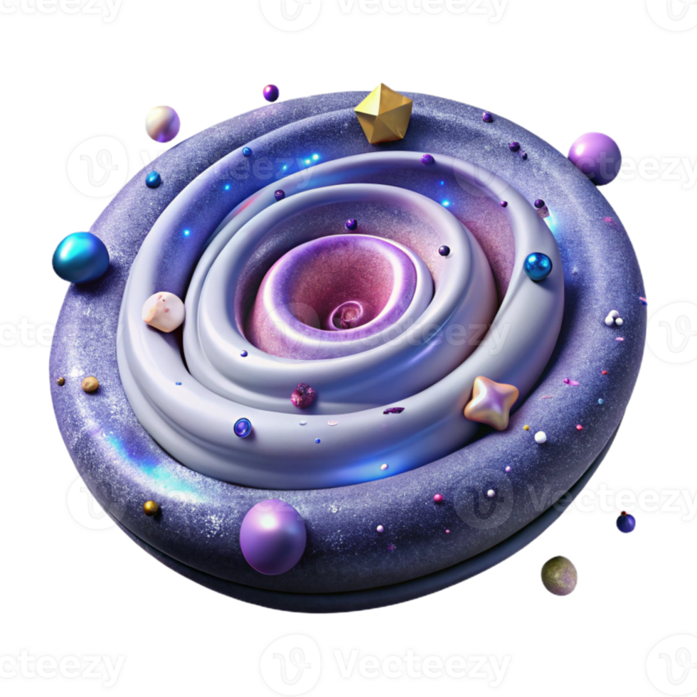 extraordinary artistic Nebula Spiral Galaxy Isolated for Space Exploration Graphics premium png