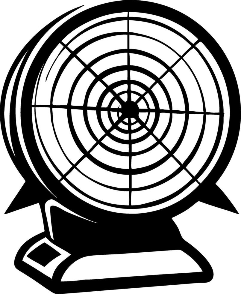 Vintage Circular Fan Design for Home Decor and Illustrative Projects vector