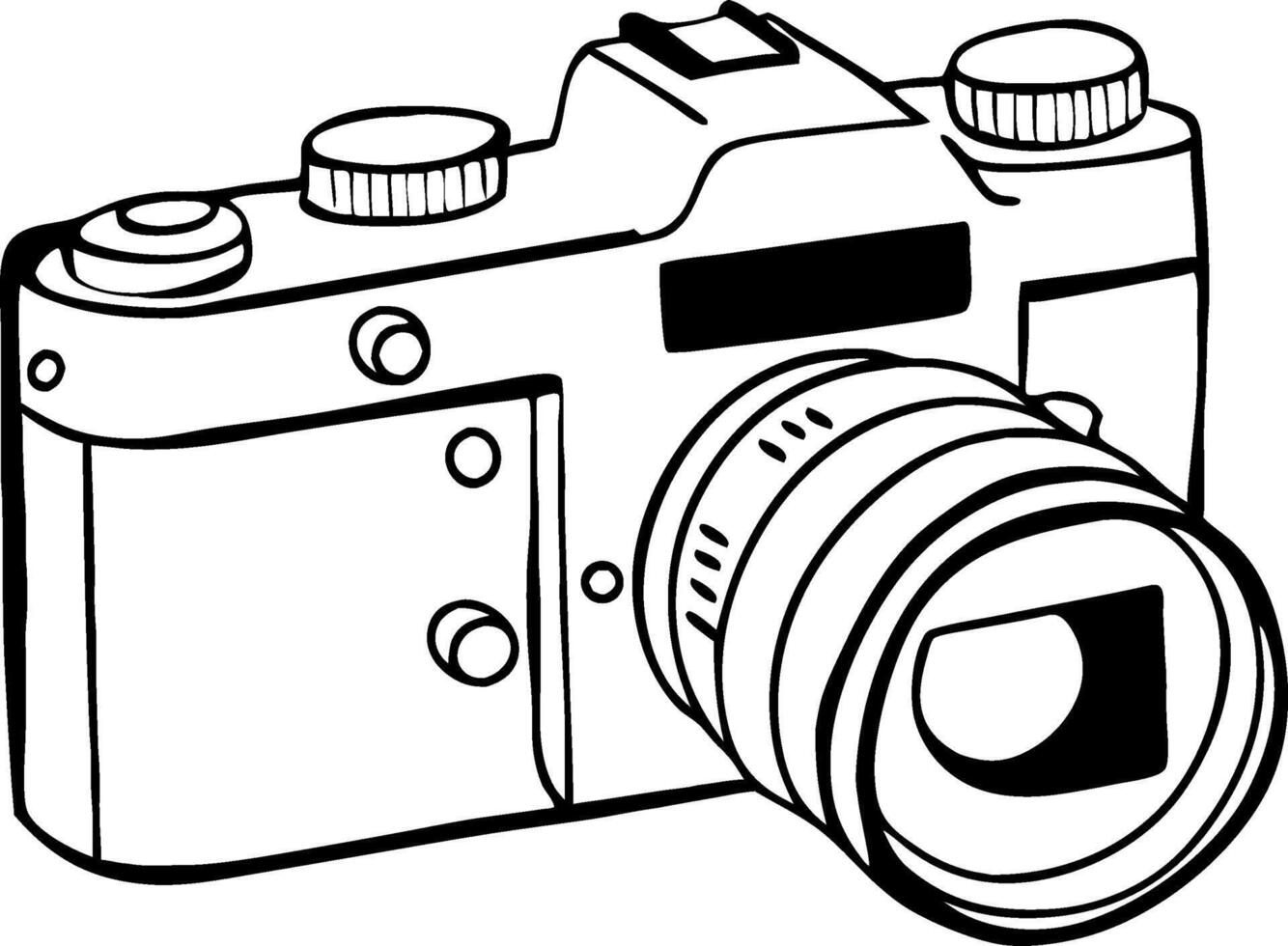 Vintage Camera Illustration Ideal for Themes and Creative Design Projects vector