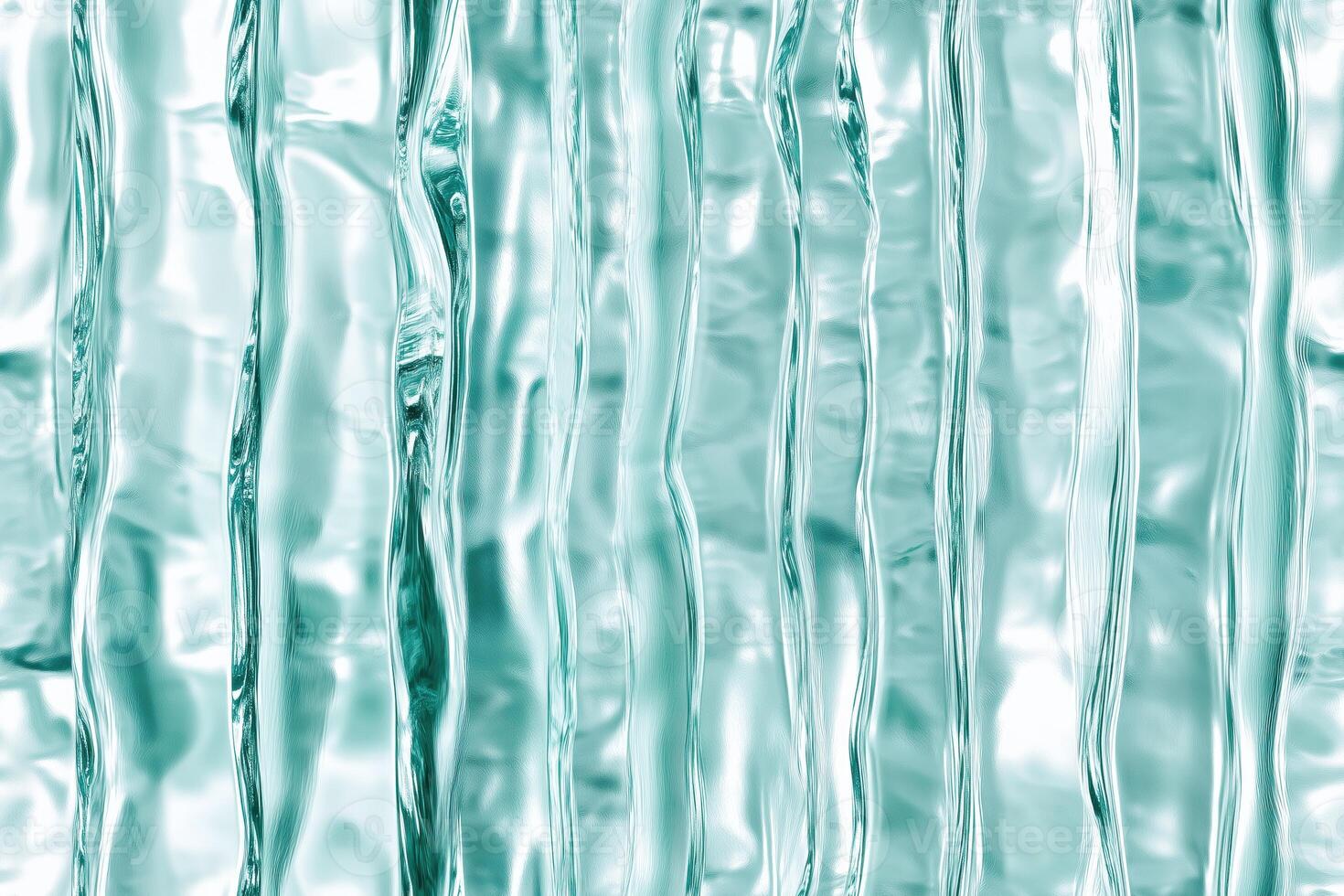 Seamless textured water with vertical ripples, showcasing a soothing aqua color palette. The light reflects off the surface, creating a serene and calming effect. photo