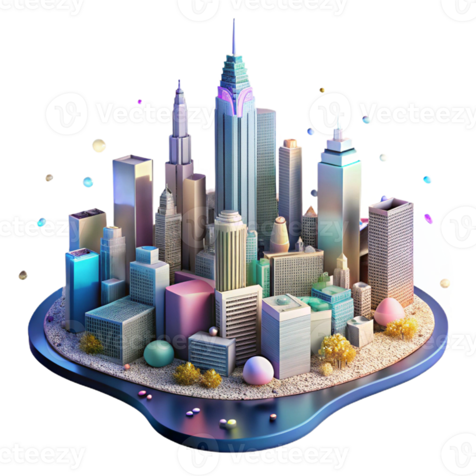 impressive vintage New York City Skyline Silhouette Transparent Background original png