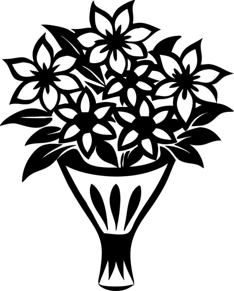 Elegant Floral Bouquet Design with Multiple Blossoms for Home Decor and Personal Projects vector