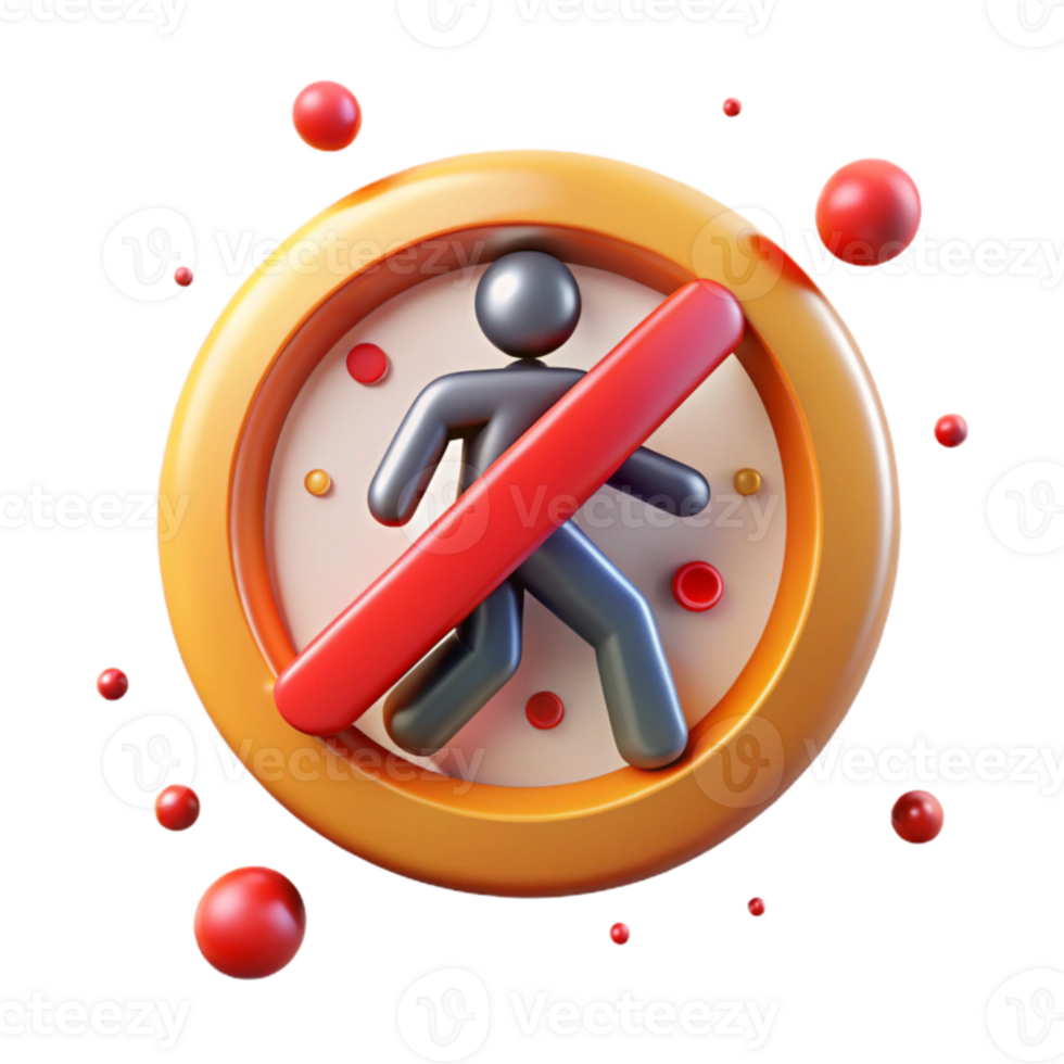 impressive contemporary No Pedestrian Sign Red Circle Walking Figure Isolated Safety high resolution png
