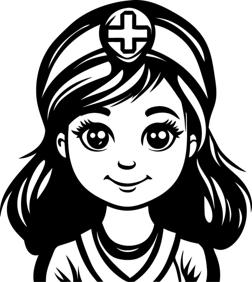 Cute Nurse Character Illustration for Childrens Books and Educational Materials vector