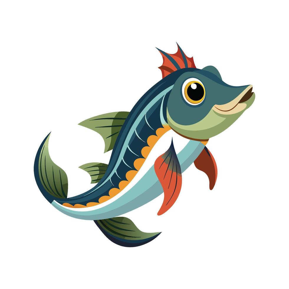 Elegant Artwork of General Finn Fish vector