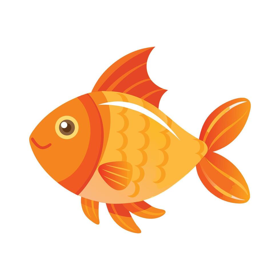 Ginger Fish Creative Part II on White Background vector