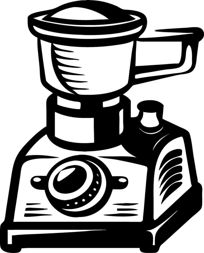 Vintage Blender Retro Kitchen Appliance Stylized Design for Home Decor and Craft Projects vector