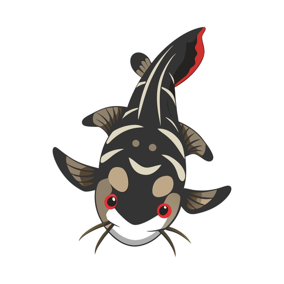 General Upside Down Catfish Design vector
