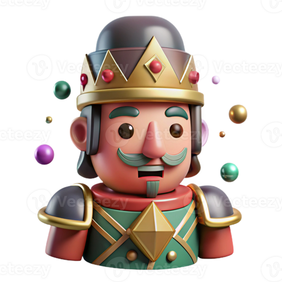 elegant abstract Nutcracker Face Wooden Toy Soldier Cutout genuine png