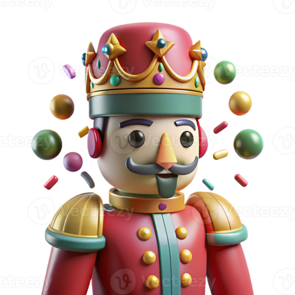 magnificent abstract Nutcracker Soldier Christmas Figure Decor Cutout premium png