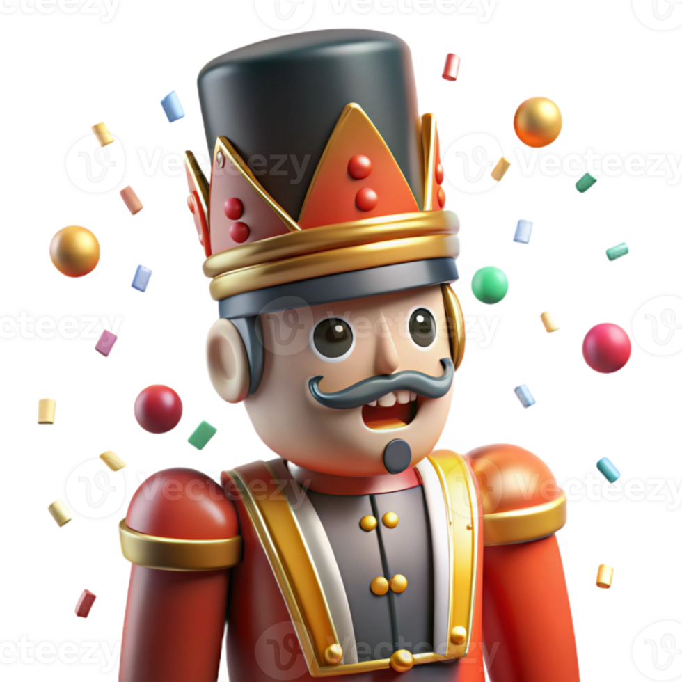 extraordinary artistic Nutcracker Soldier Festive Uniform Isolated for Holiday Decorations premium png