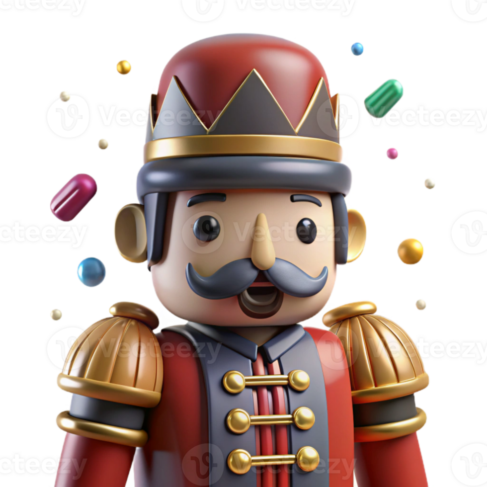 stunning modern Nutcracker Soldier Festive Uniform Isolated for Holiday Decorations premium png