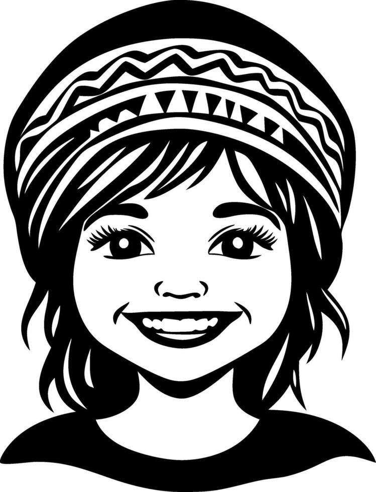 Cheerful Child Character with Stylish Hat for Creative Projects and Design Inspiration vector