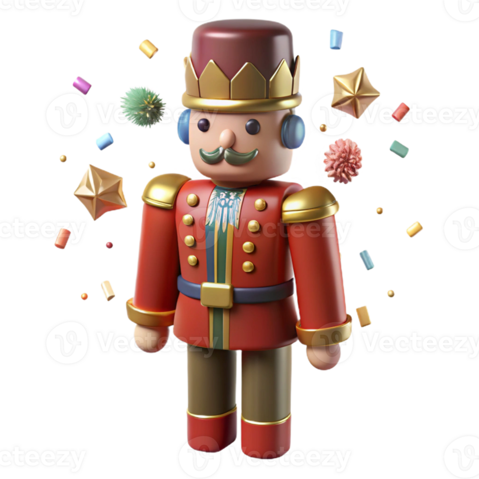 wonderful classic Nutcracker Wooden Toy Soldier Christmas Cutout genuine png