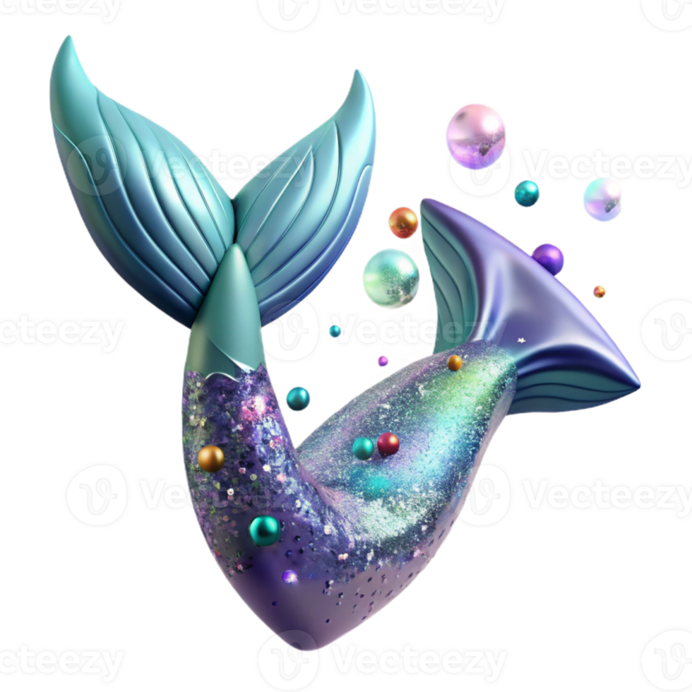 wonderful abstract Ocean Mermaid Tail Realistic Texture Cutout genuine png