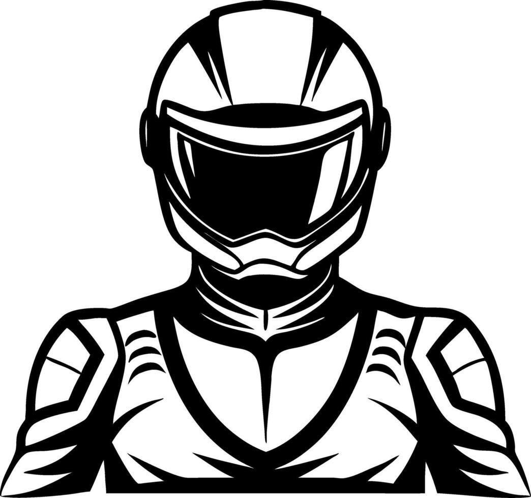 Stylized Racing Helmet Design for Motor Sports Enthusiasts and Tattoo Inspiration vector