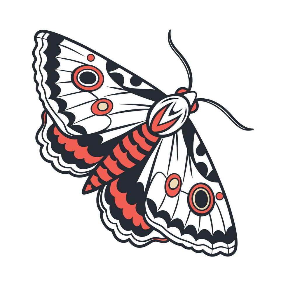 Beautiful Catocala Fraxini Design vector