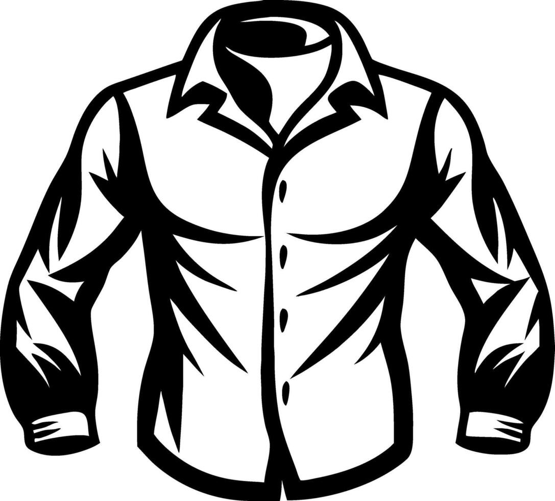 Stylish Black Long Sleeve Shirt Design for Fashion Illustrations and Graphic Projects vector