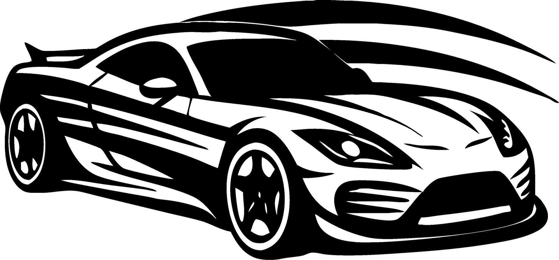 Stylish Sport Car Illustration for Automotive Design and Creative Projects vector