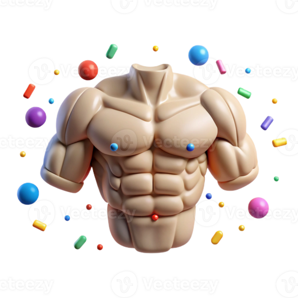 wonderful abstract Pectoral Muscles Anatomy Icon Cutout for Healthcare Graphics authentic png
