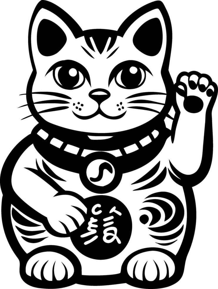 Charming Black Cat Various Designs for Tattoo Coloring Book and Home Decor vector