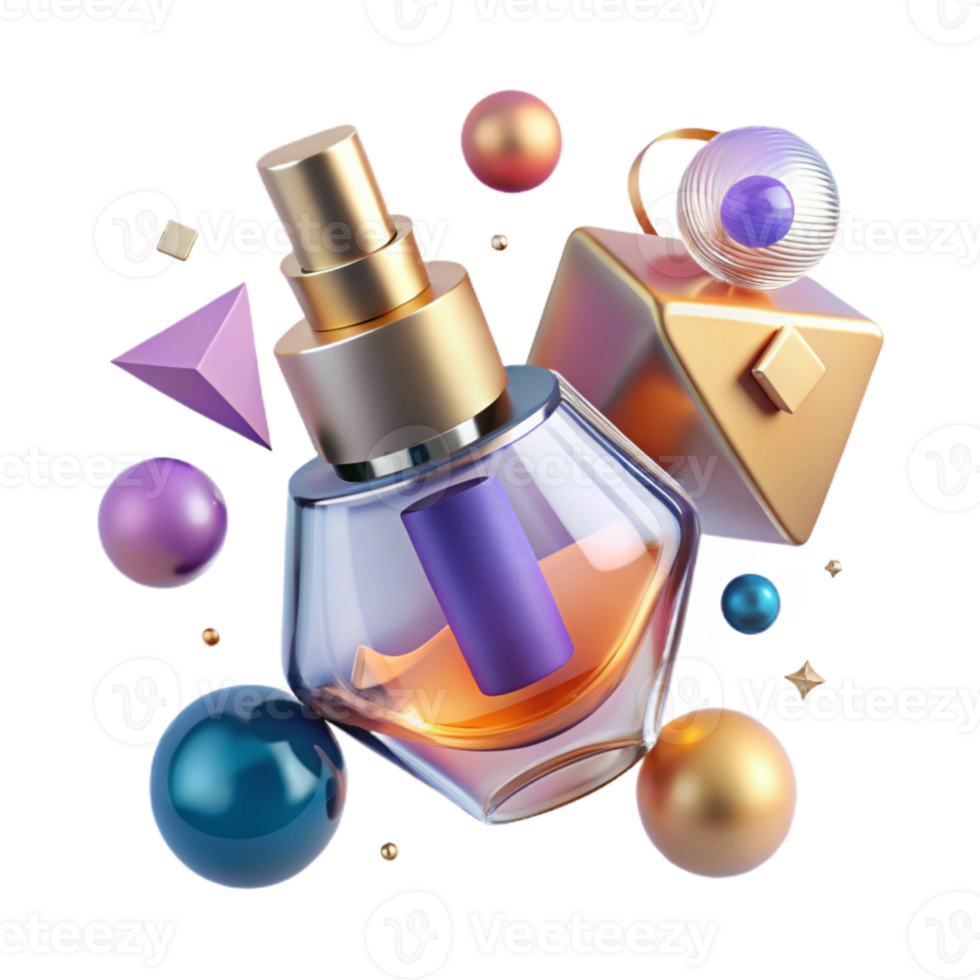 extraordinary contemporary Perfume Bottle Rollerball Application Travel Friendly Transparent for Fragrance on the Go premium png