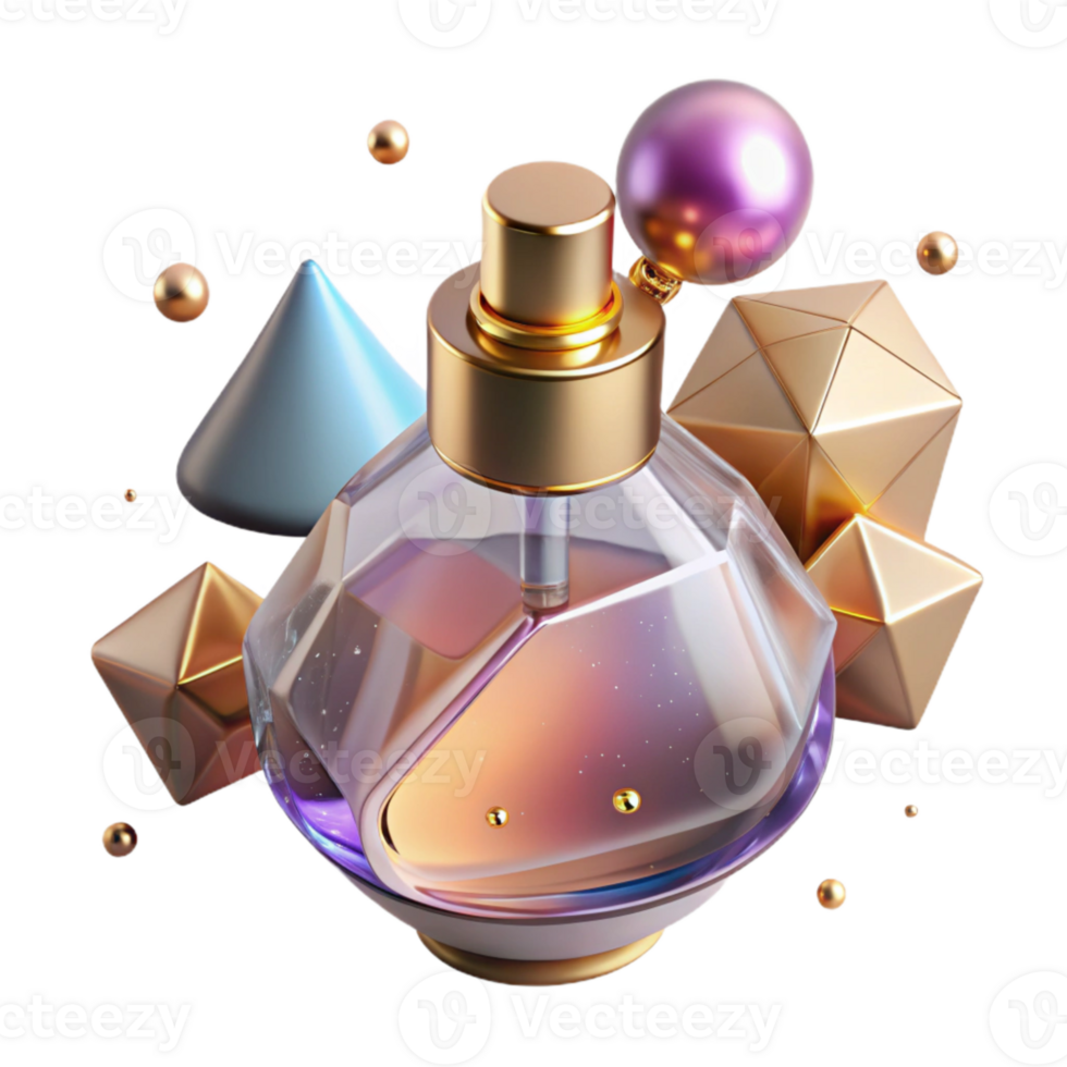 serene rustic Perfume Bottle Vintage Design Isolated for Classic Fragrance high resolution png