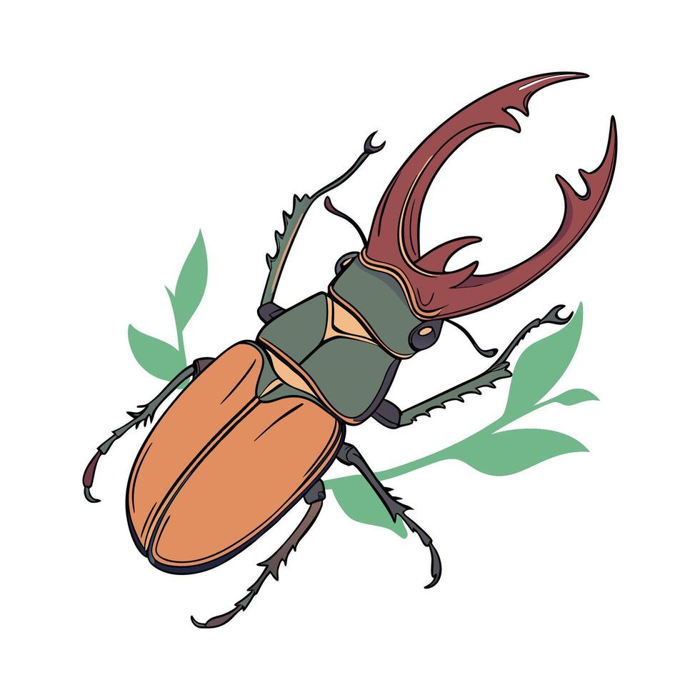 Creative Homoderus Mellyi Graphic 2 vector