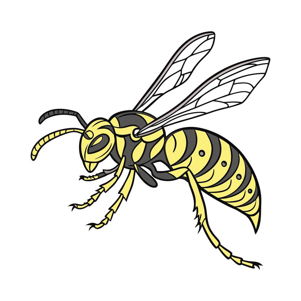 Creative Hornet Graphic 4 vector