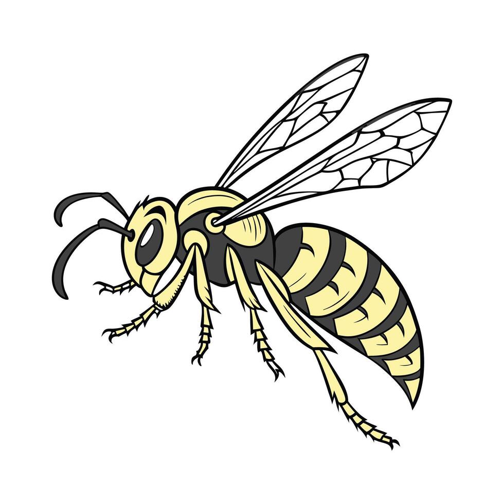 Hornet Design on a White Background vector