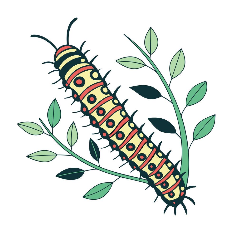 Hypomecis Roboraria on White Surface vector