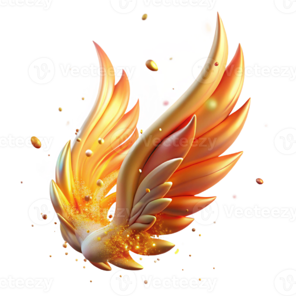 wonderful traditional Phoenix Wing Transparent for Web Design high resolution png