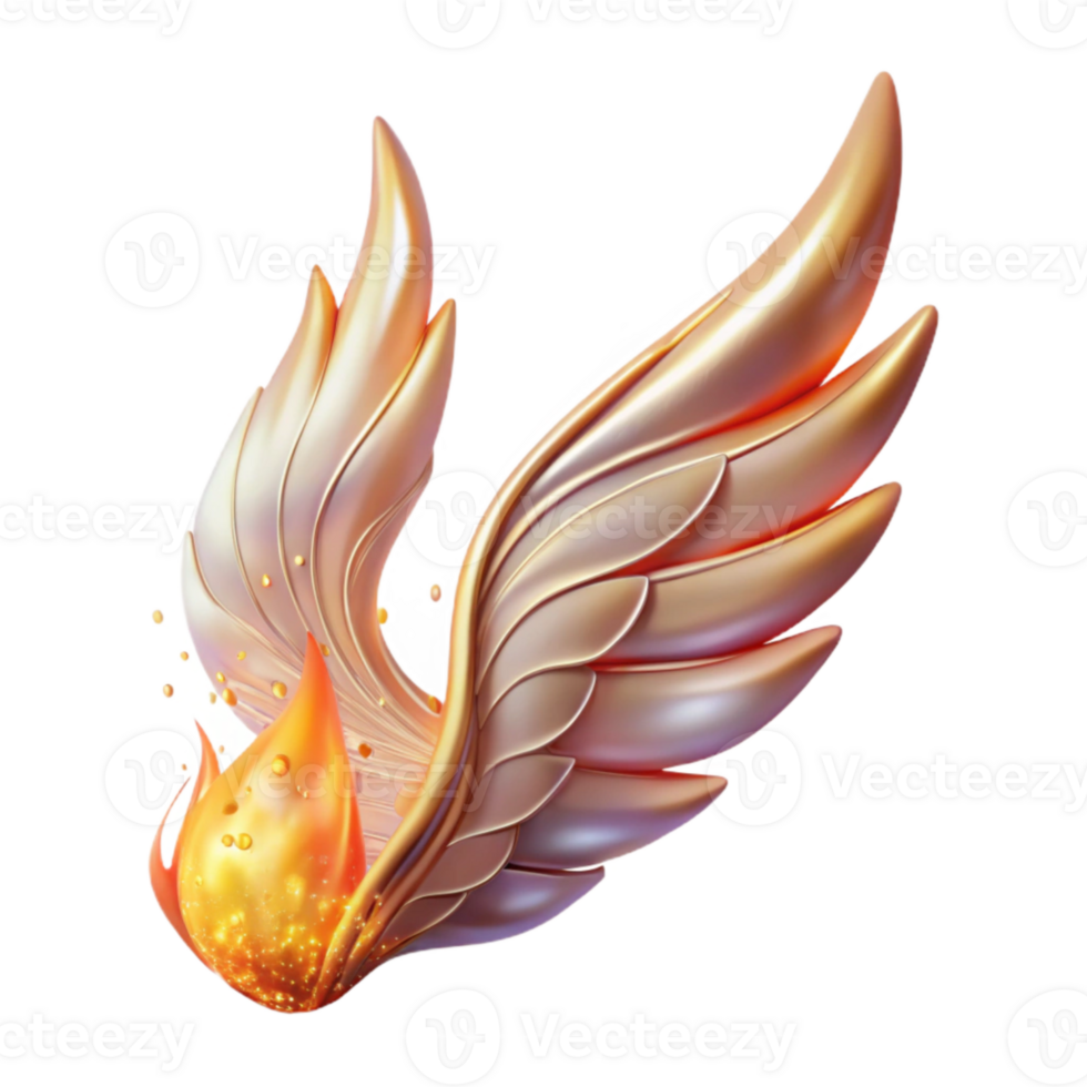dramatic creative Phoenix Wing Transparent for Web Design exclusive png