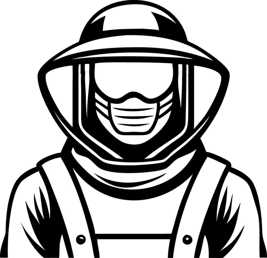 Protective Gear Illustration for Professionals in Agriculture and Science vector