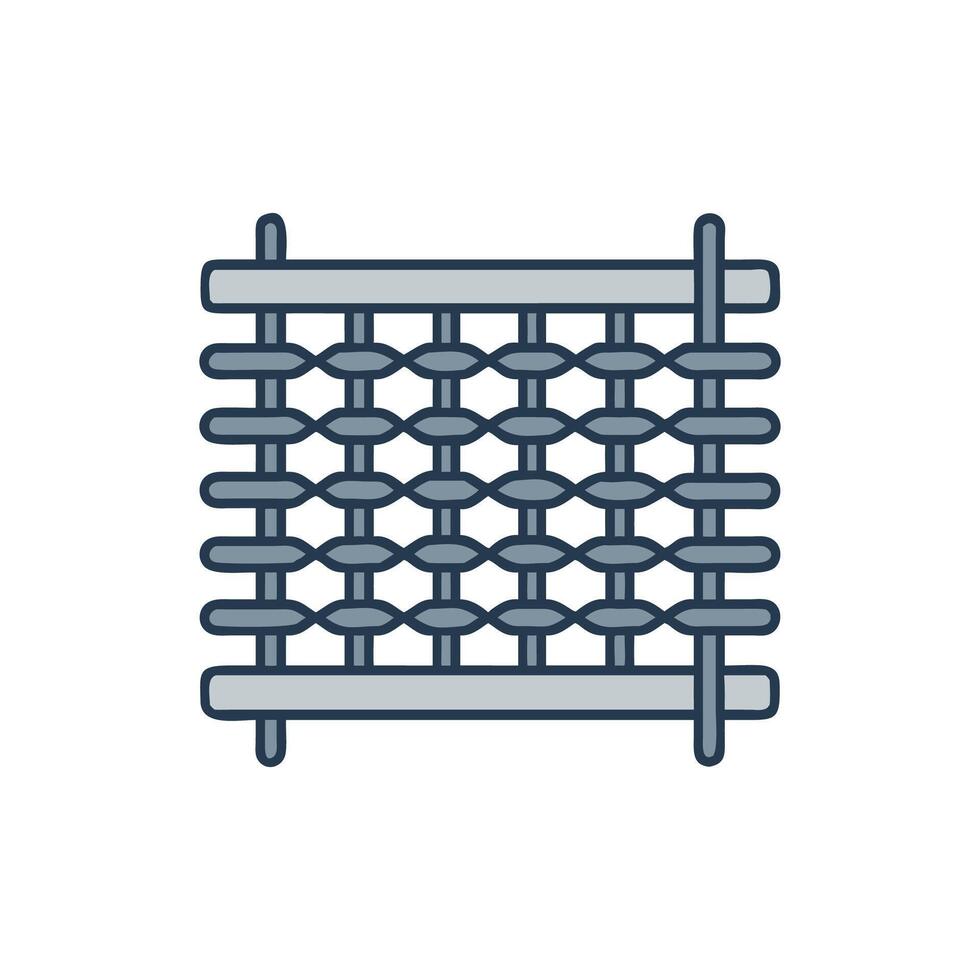 Dynamic Wire Mesh Icon for Construction vector