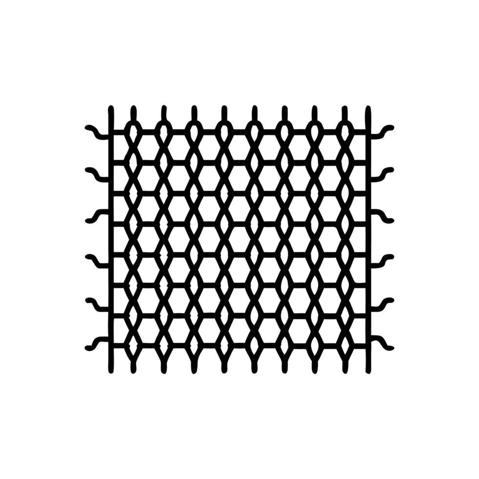 Creative Wire Mesh Icon Illustration vector