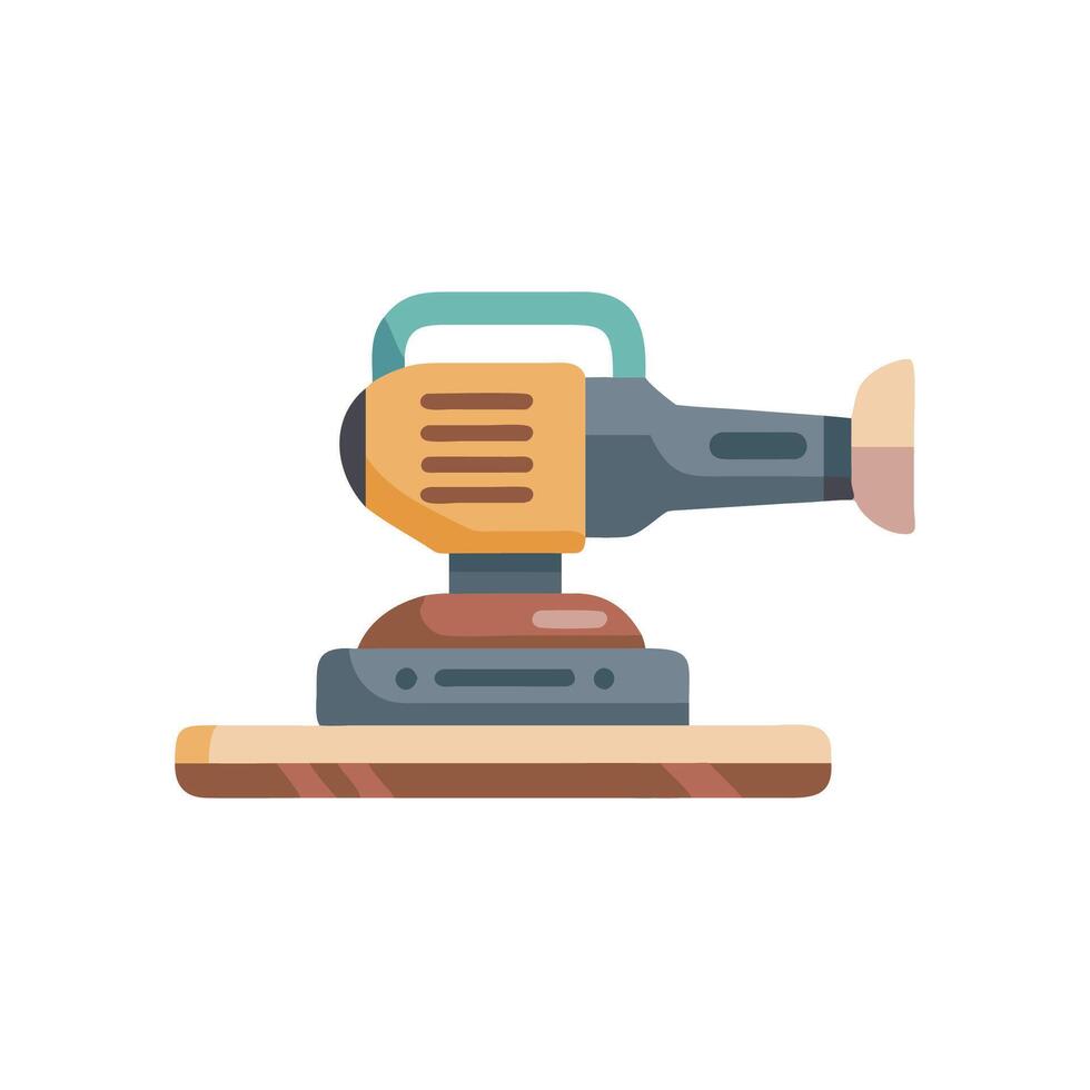 Elegant Wood Polishing Machine Icon Concept vector