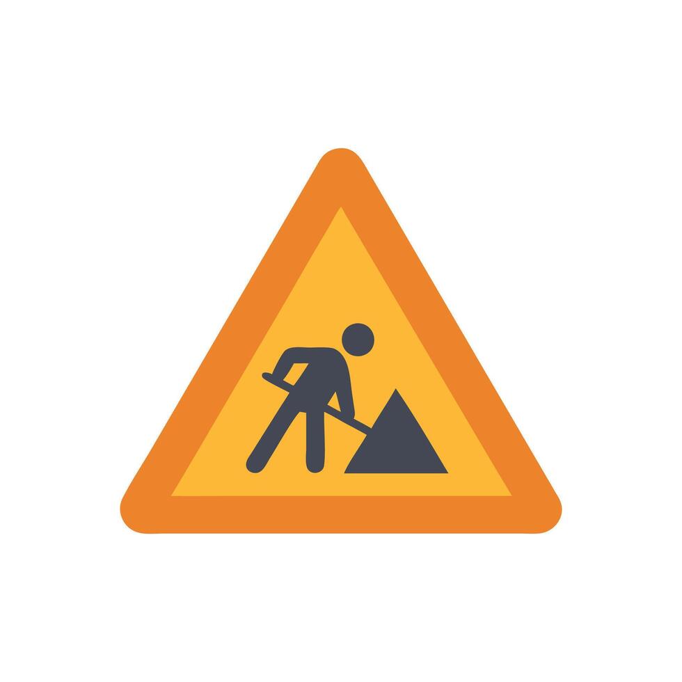 Dynamic Work Zone Icon Design vector
