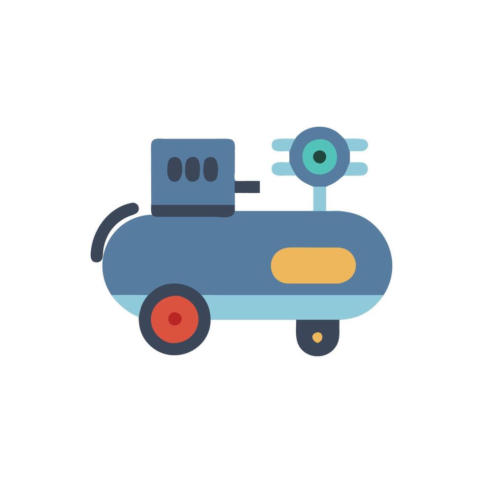 Portable Air Compressor for Various Tasks vector