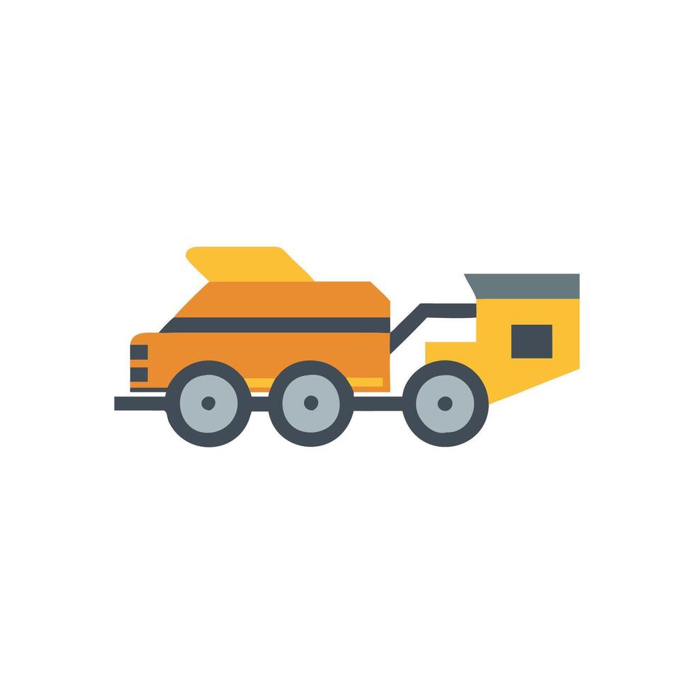 Effective Asphalt Spreader for Paving vector