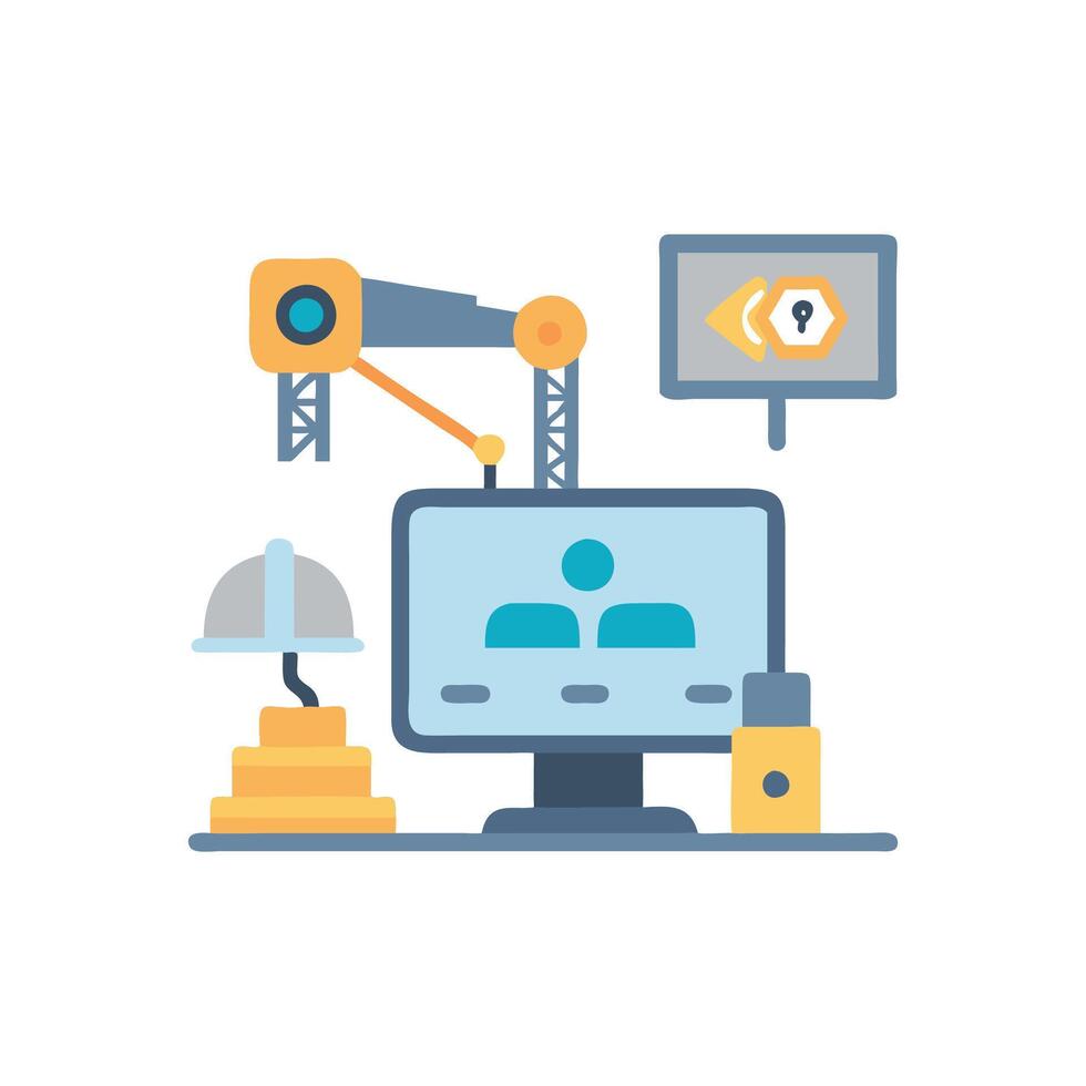 Comprehensive Automated Monitoring for Construction Sites vector