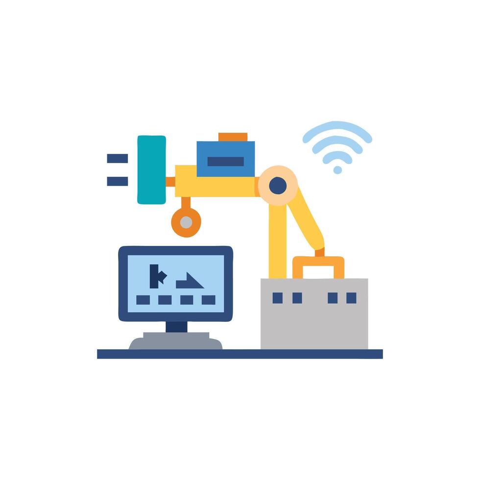 Innovative Automated Monitoring Solutions for Projects vector