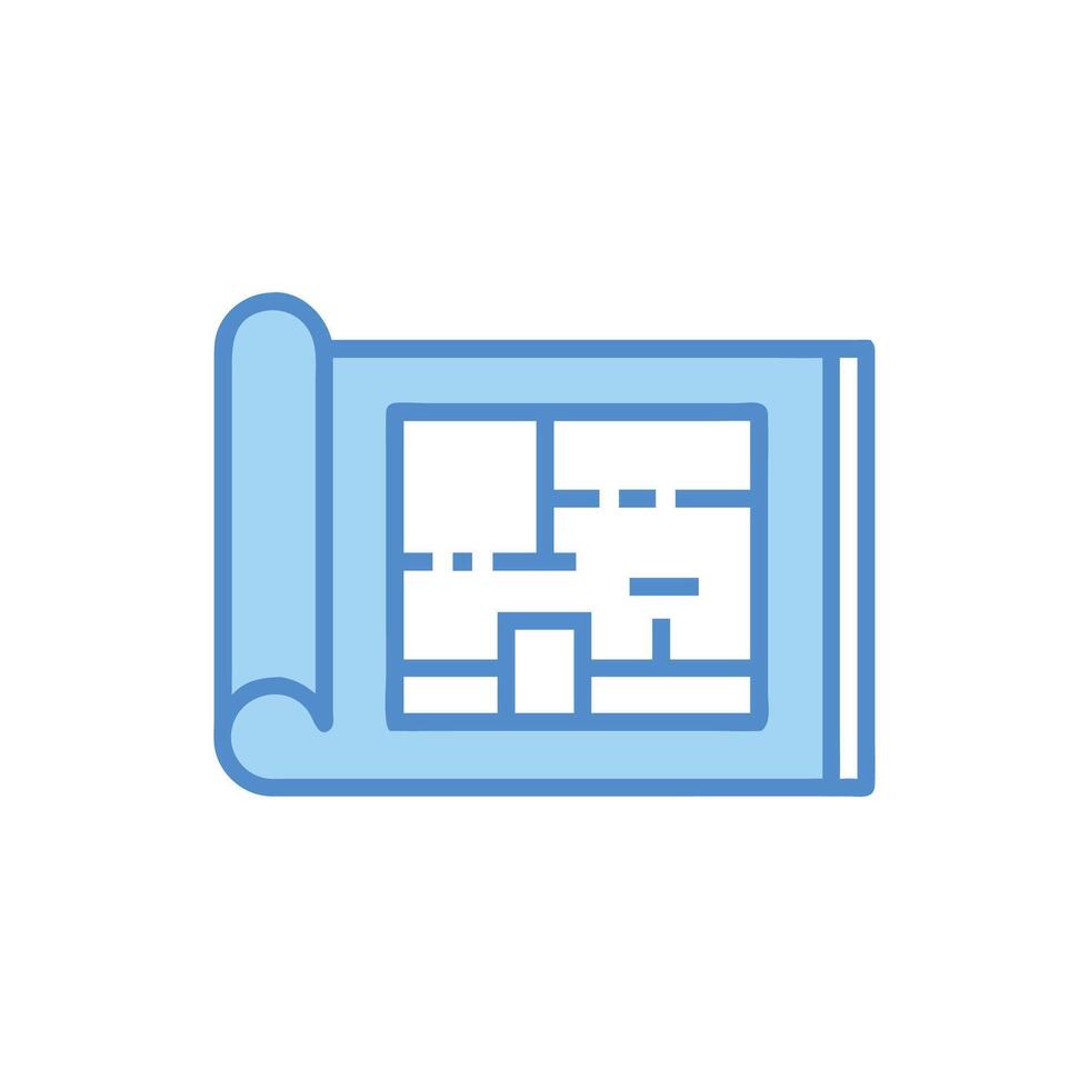 Comprehensive Construction Blueprint Design vector