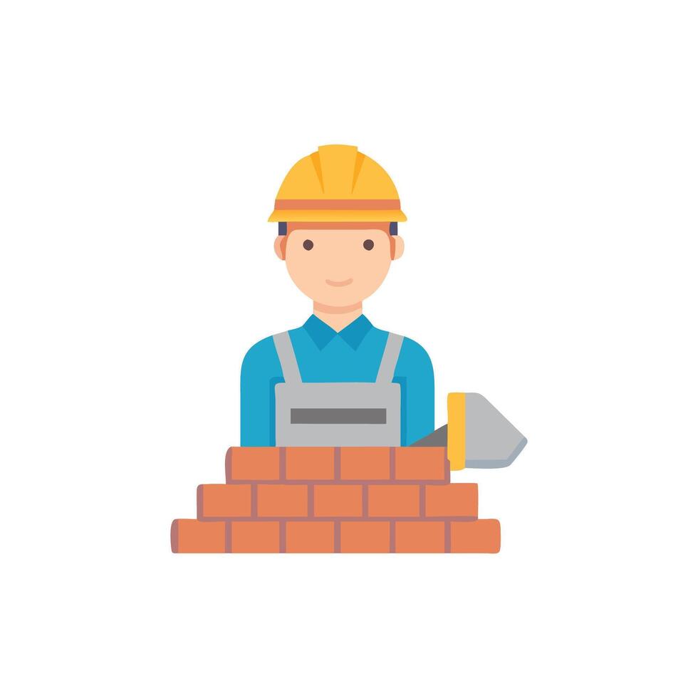 Expert Brick Masonry Skills for Building vector