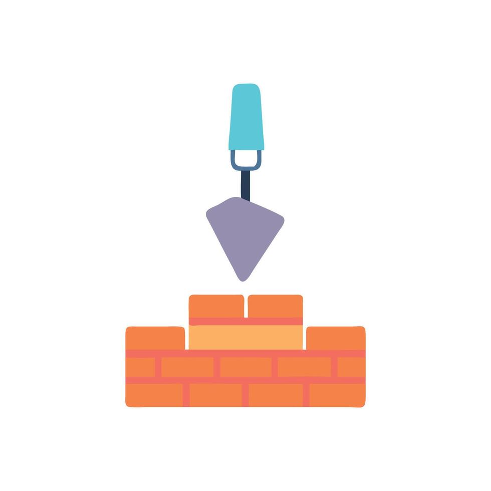 Efficient Brick Spreader for Construction vector