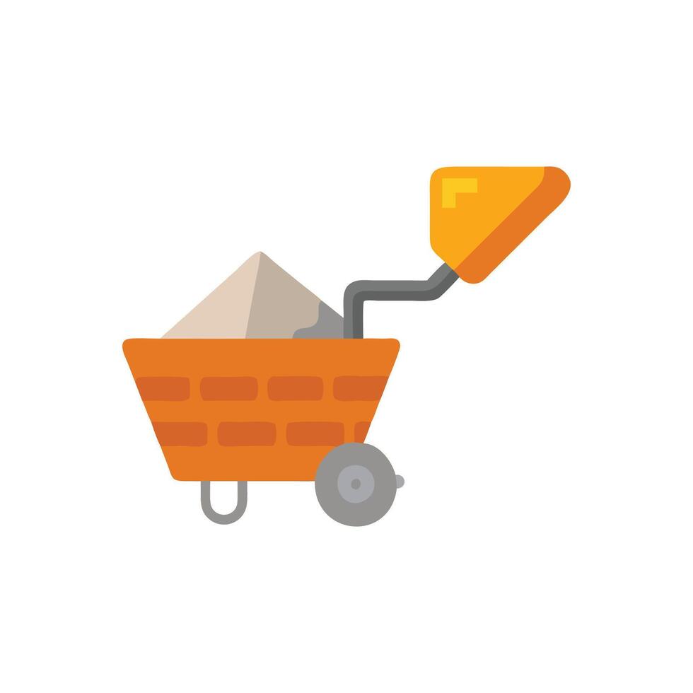 Reliable Brick Spreader for Construction Projects vector