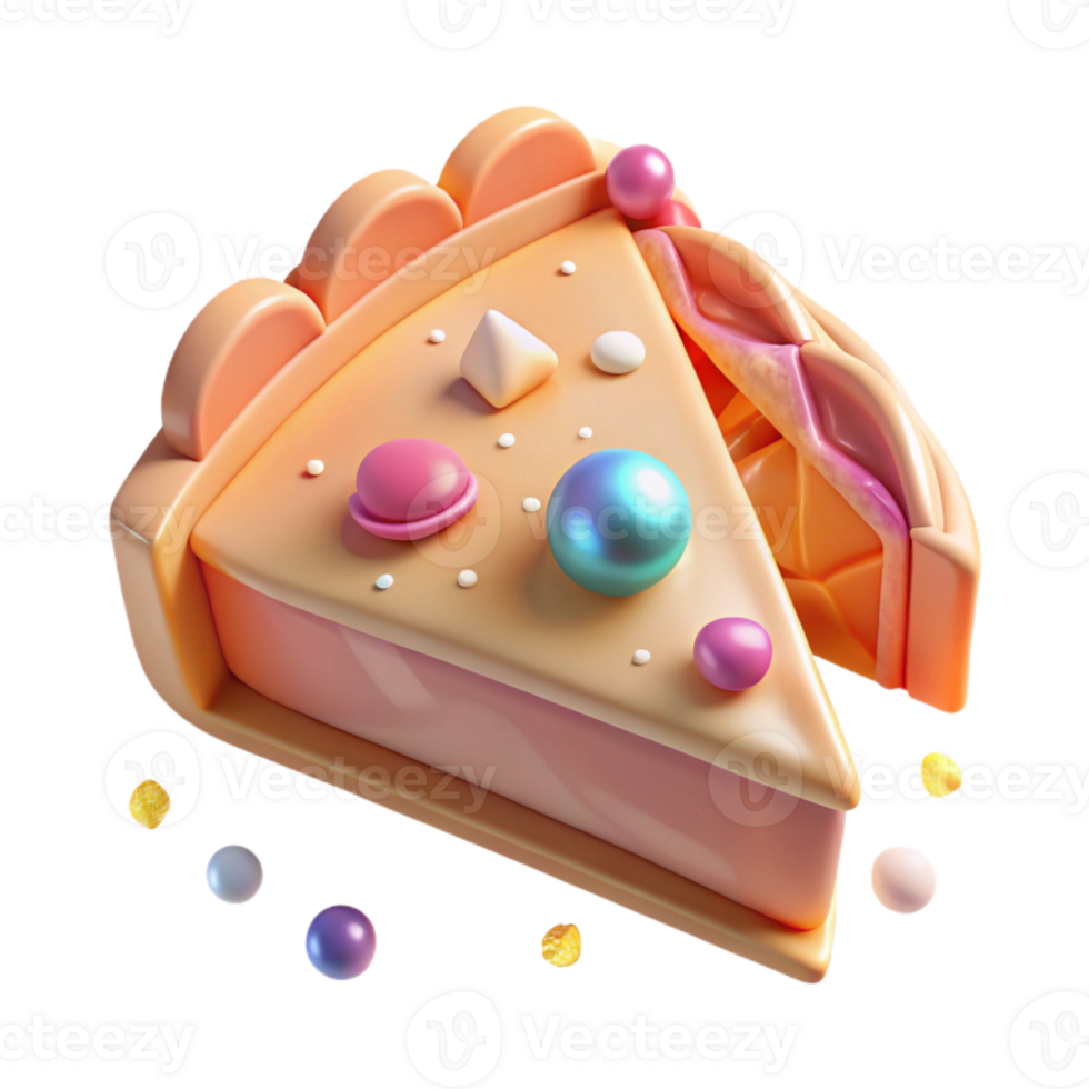impressive creative Pie Slice Transparent for Dessert Menu authentic png