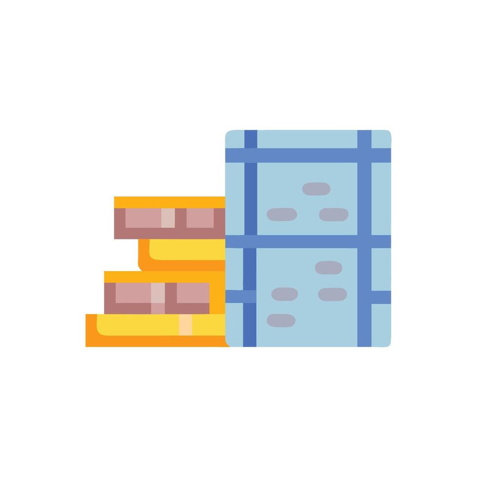 Essential Building Materials for Construction Projects vector