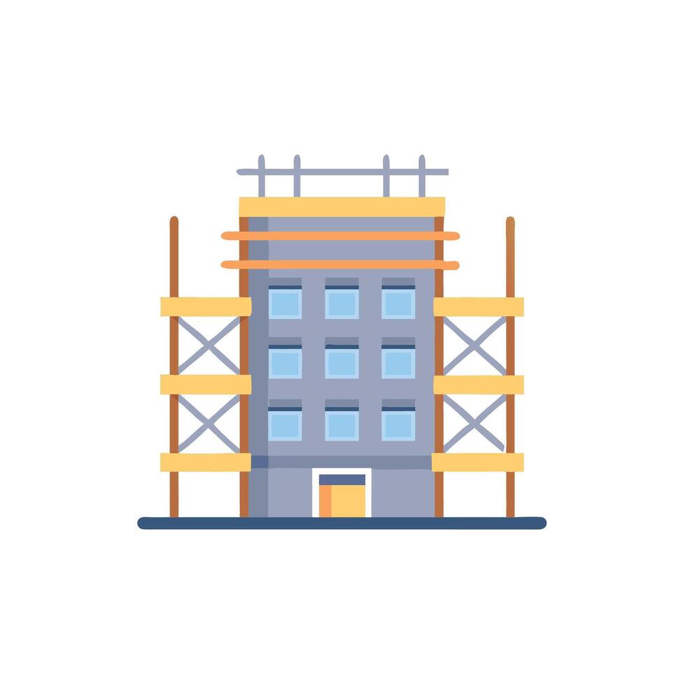 Essential Scaffolding Icon for Construction vector